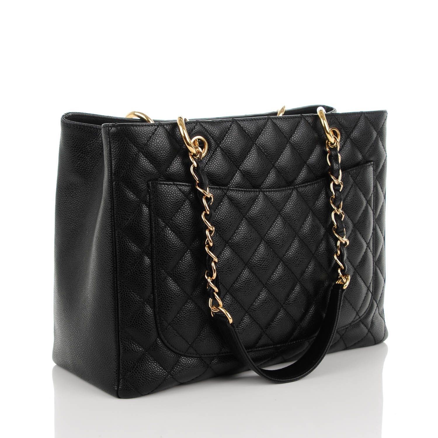 Chanel Caviar Quilted Grand Shopping Tote GST Black 3 of 7