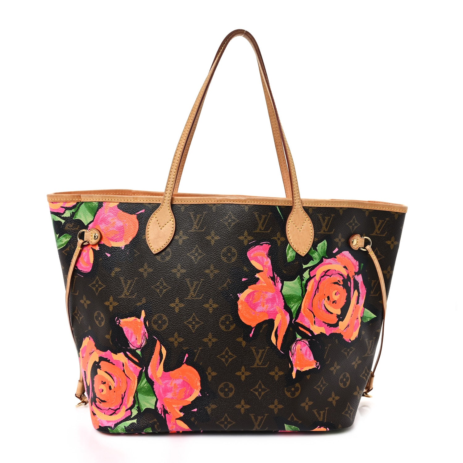 Louis Vuitton Monogram Roses Neverfull MM 1 of 12