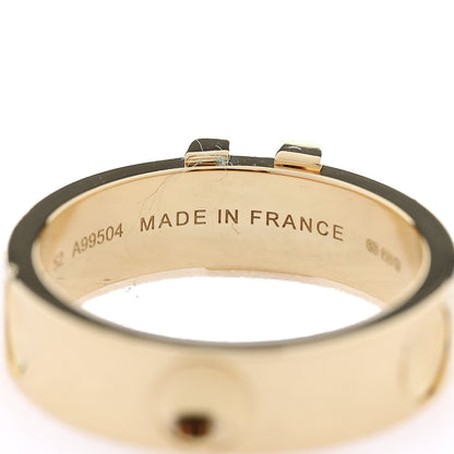 Louis Vuitton 18K Yellow Gold Empreinte LV Ring 52 6 5 of 6