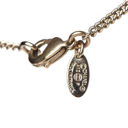 Chanel Crystal Pearl CC Drop Necklace Gold 6 of 6