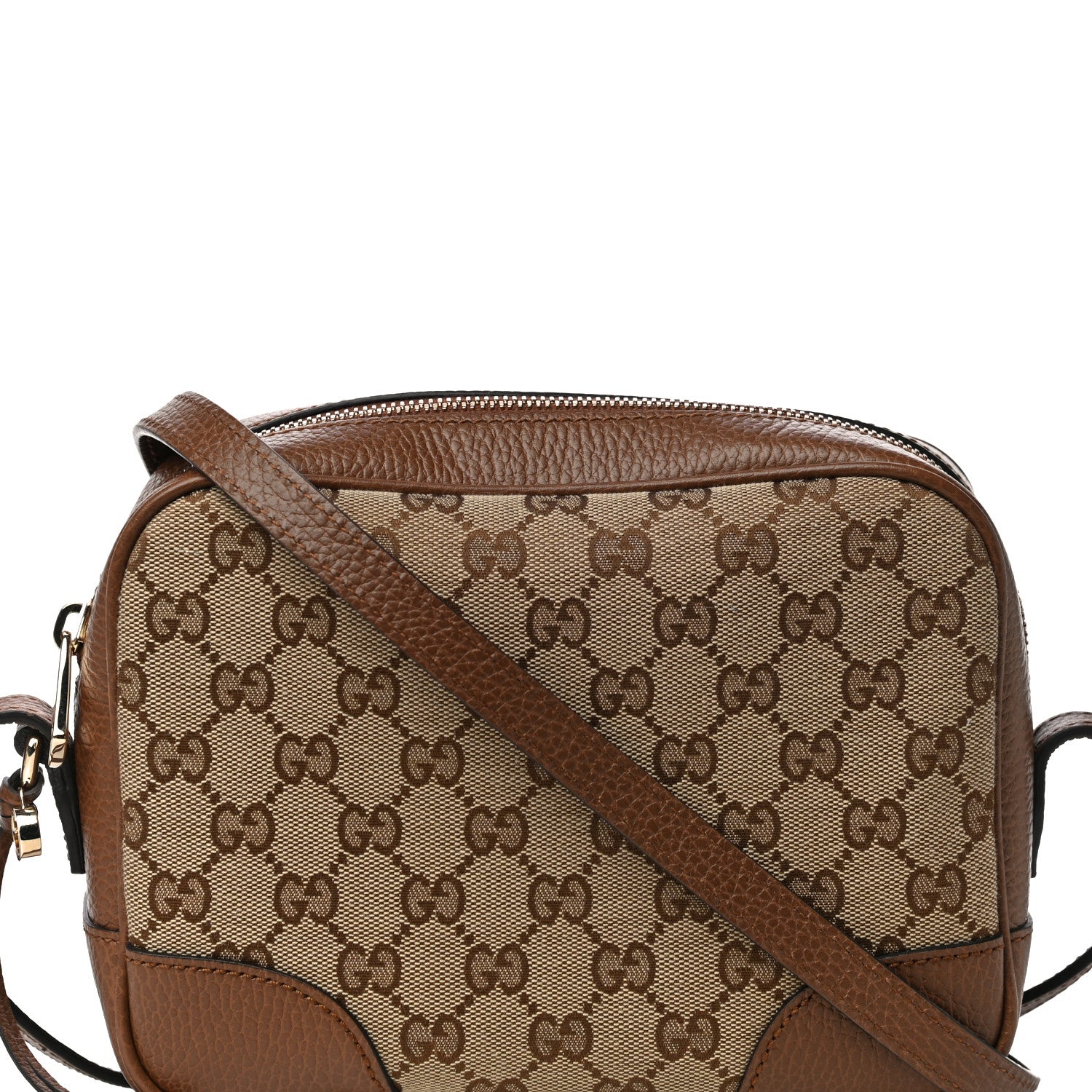 Gucci Monogram Mini Bree Messenger Bag Beige Tabacco 9 of 11