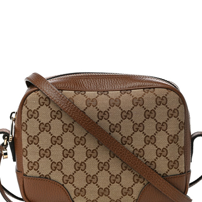 Gucci Monogram Mini Bree Messenger Bag Beige Tabacco 9 of 11