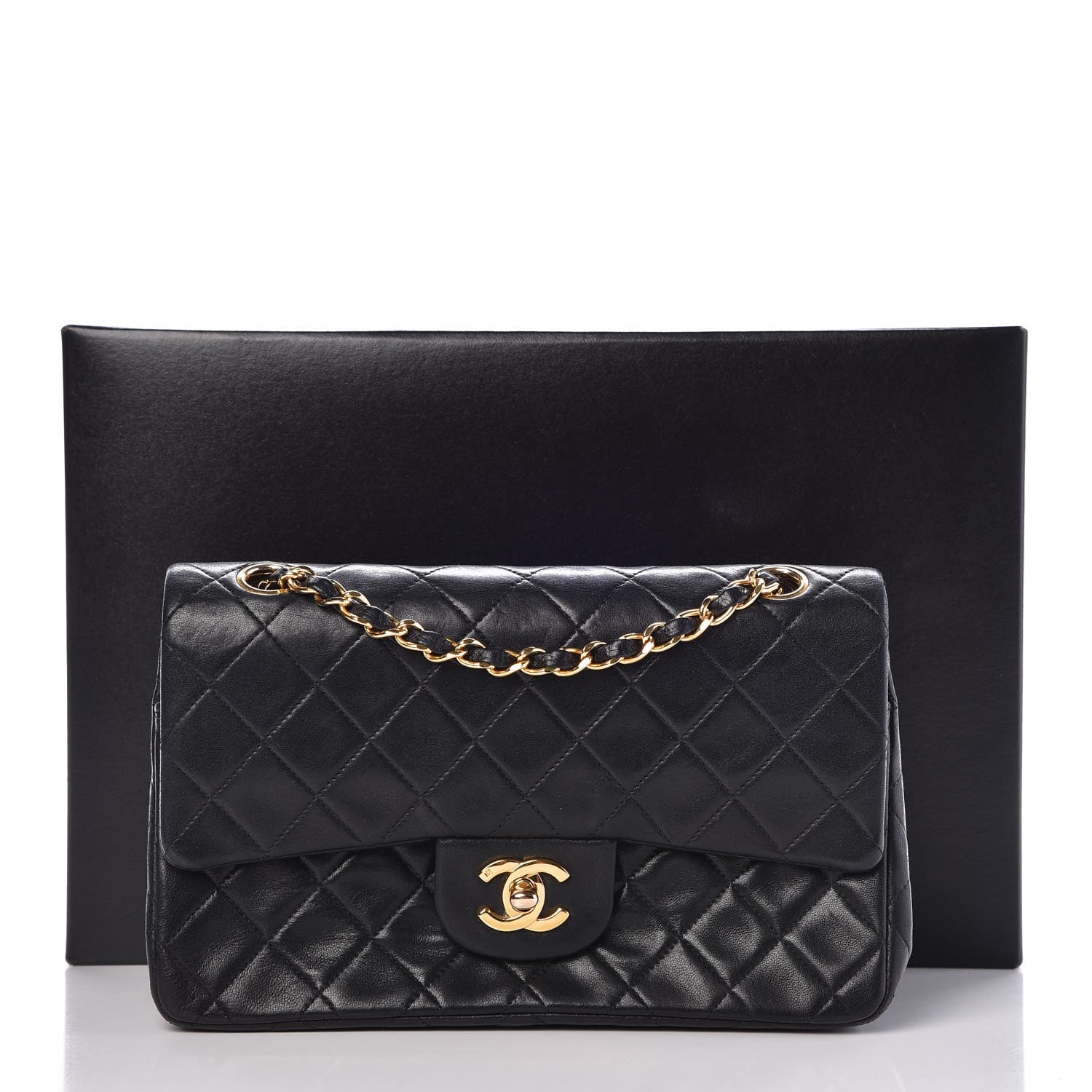 Chanel Lambskin Quilted Small Double Flap Black 15 of 15