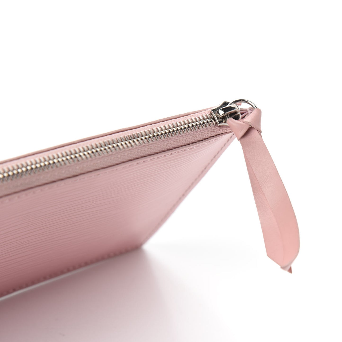 Epi Felicie Chain Wallet Zippered Insert Rose Ballerine