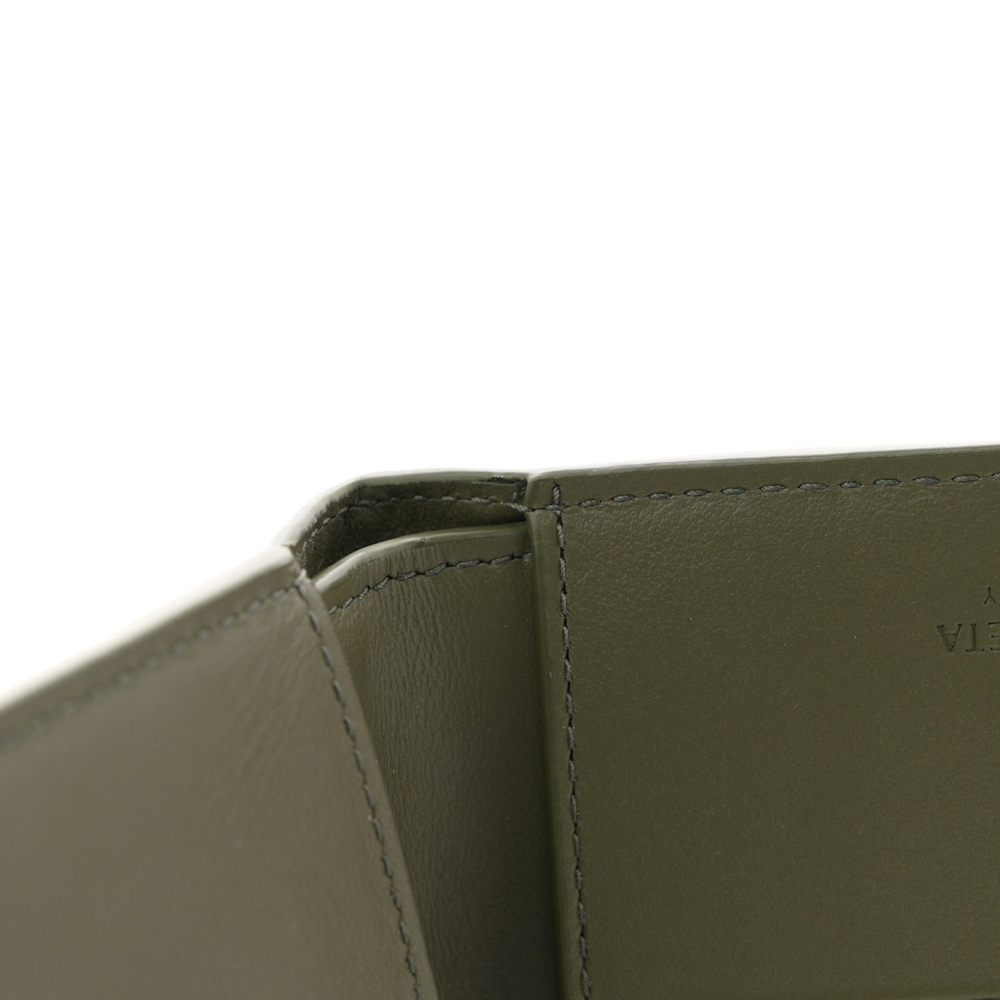 Nappa Maxi Intrecciato Bi-Fold Wallet Crocodile