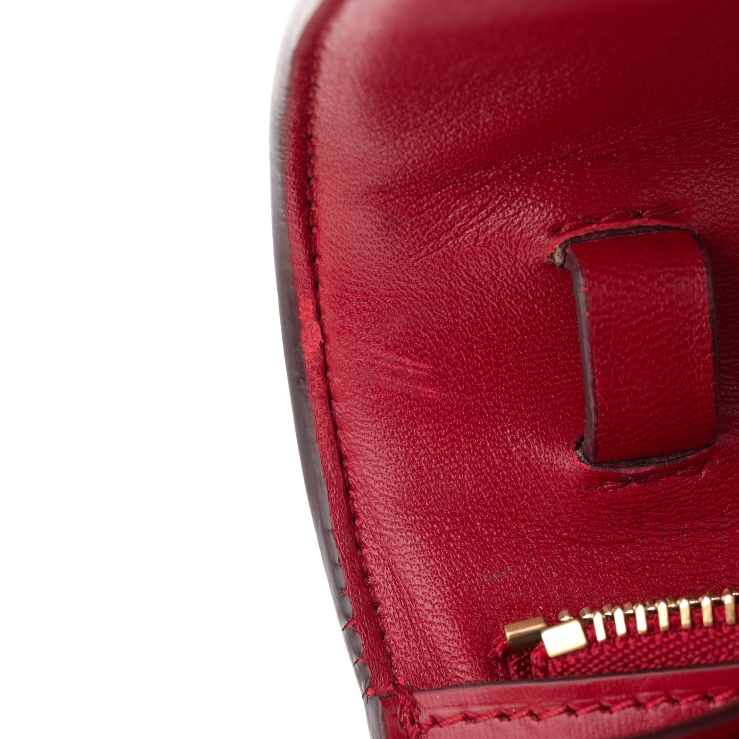 Box Calfskin Medium Classic Box Flap Bag Red