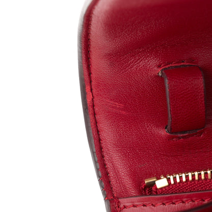 Celine Box Calfskin Medium Classic Box Flap Bag Red 12 of 15