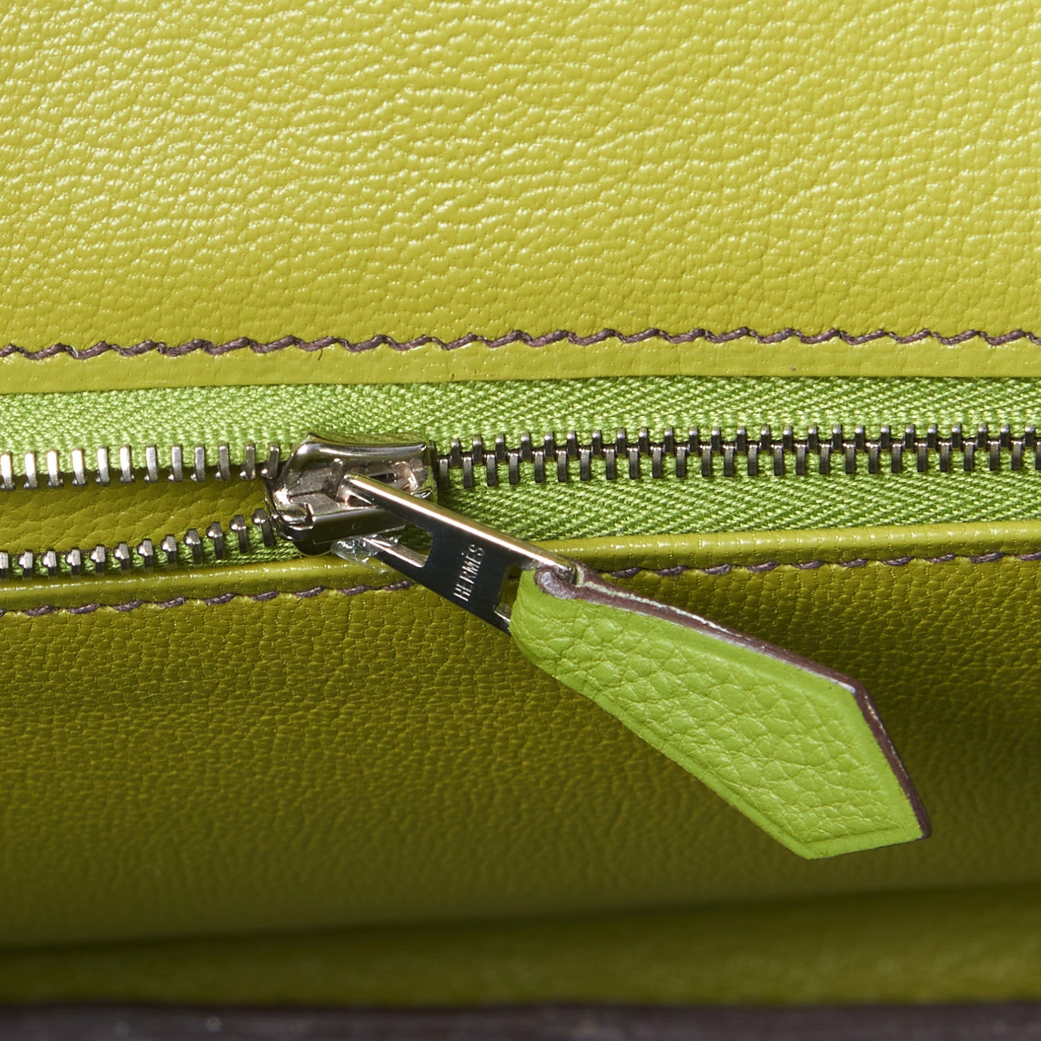 Hermes Togo Birkin 30 Vert Anis 14 of 29