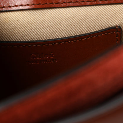 Chloe Calfskin Suede Small Tess Bag Sepia Brown 6 of 10