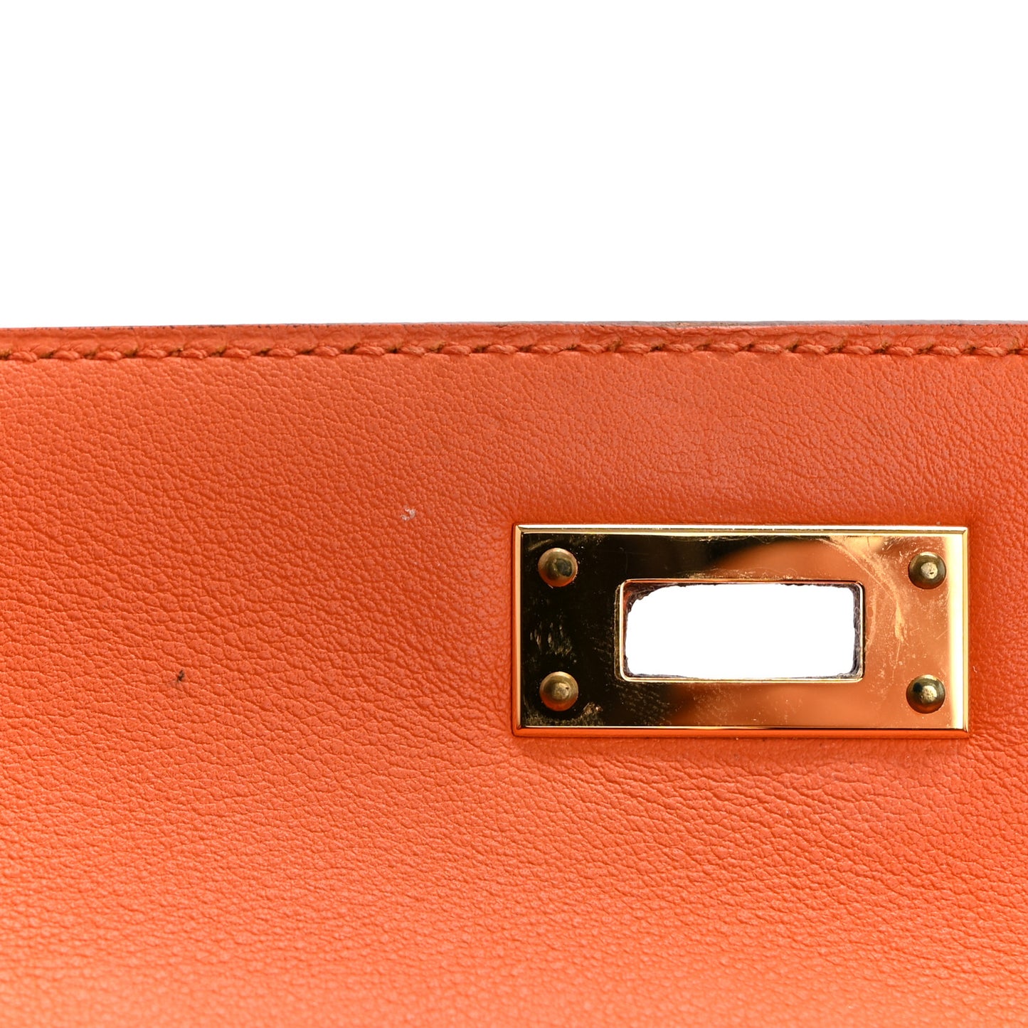 Swift Kelly Cut Clutch Pochette Orange