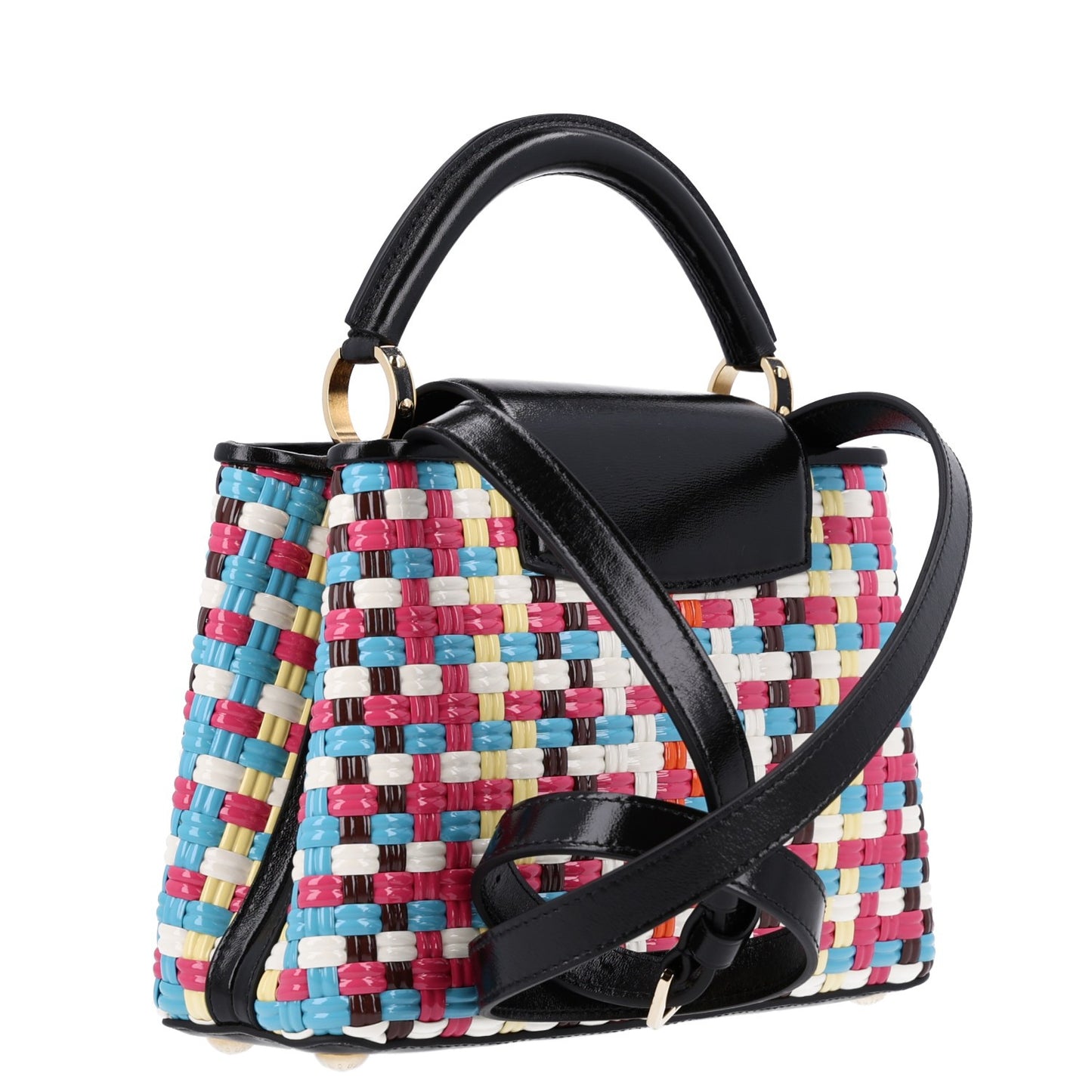 Taurillon Calfskin Guinguette Capucines BB Multicolor