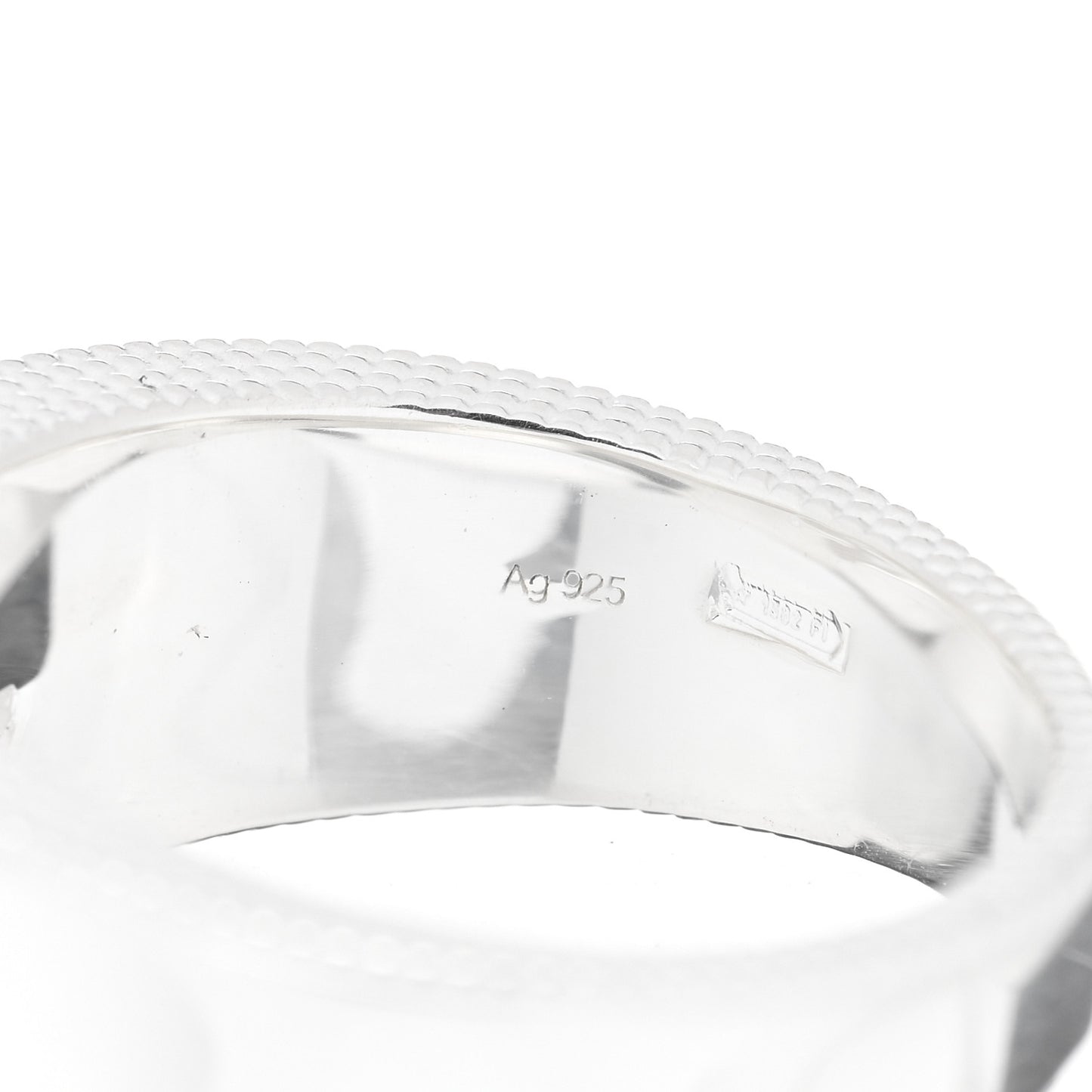 Sterling Silver Interlocking G Ring 52 6
