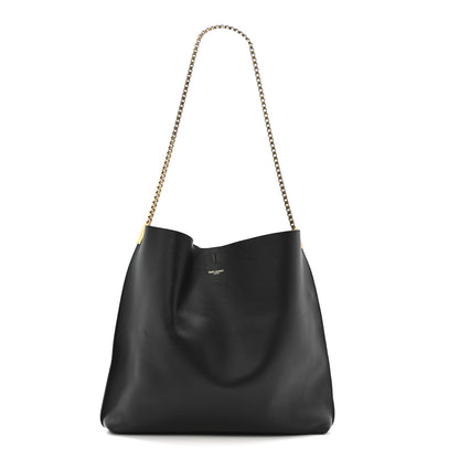 Saint Laurent Calfskin Medium Suzanne Hobo Black 1 of 12