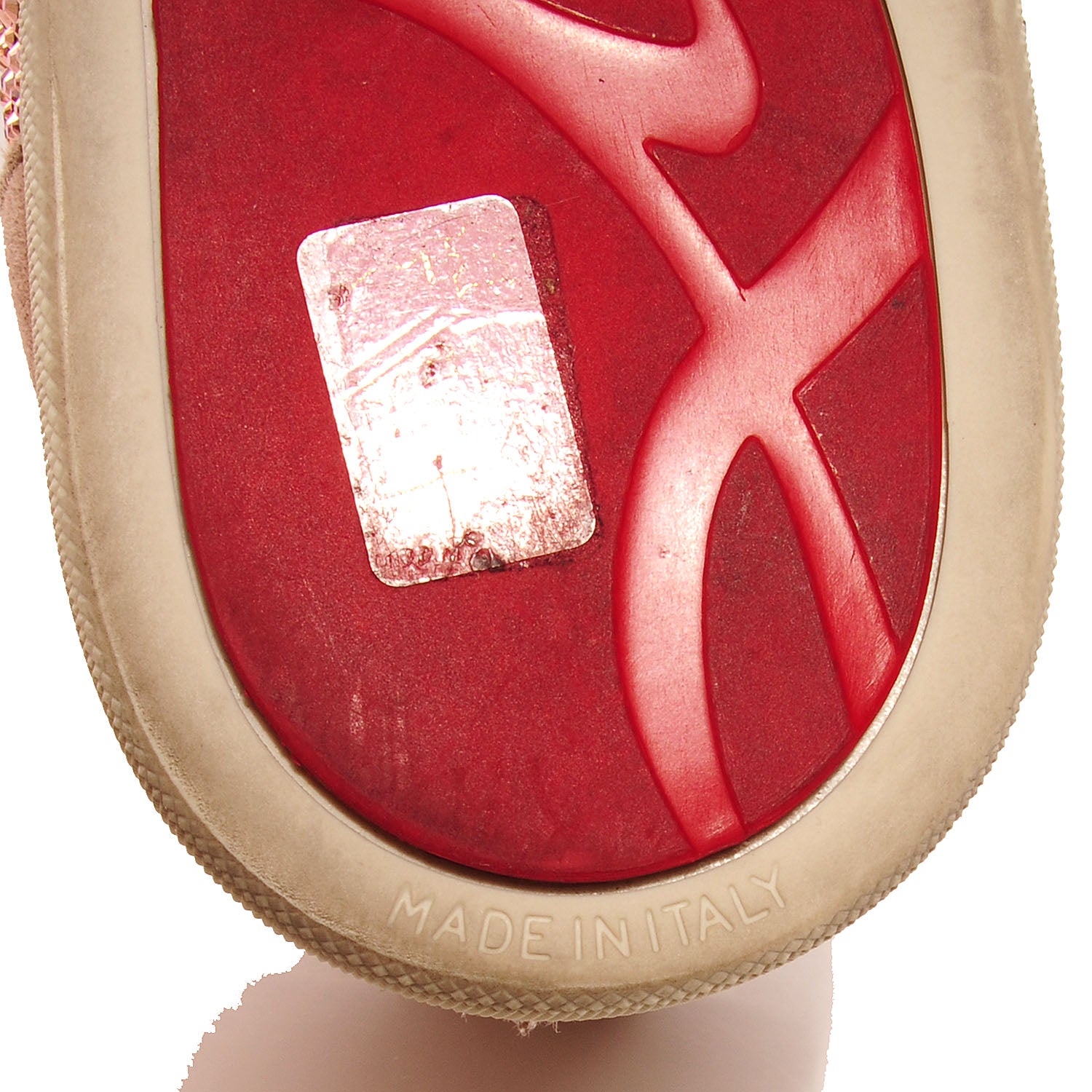 Christian Louboutin Suede Strass Embellished Louis Flat 39 Rose Antique 8 of 10