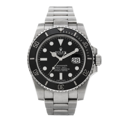 Rolex Stainless Steel 40mm Oyster Perpetual Submariner Date Watch Black 116610LN 1 of 8