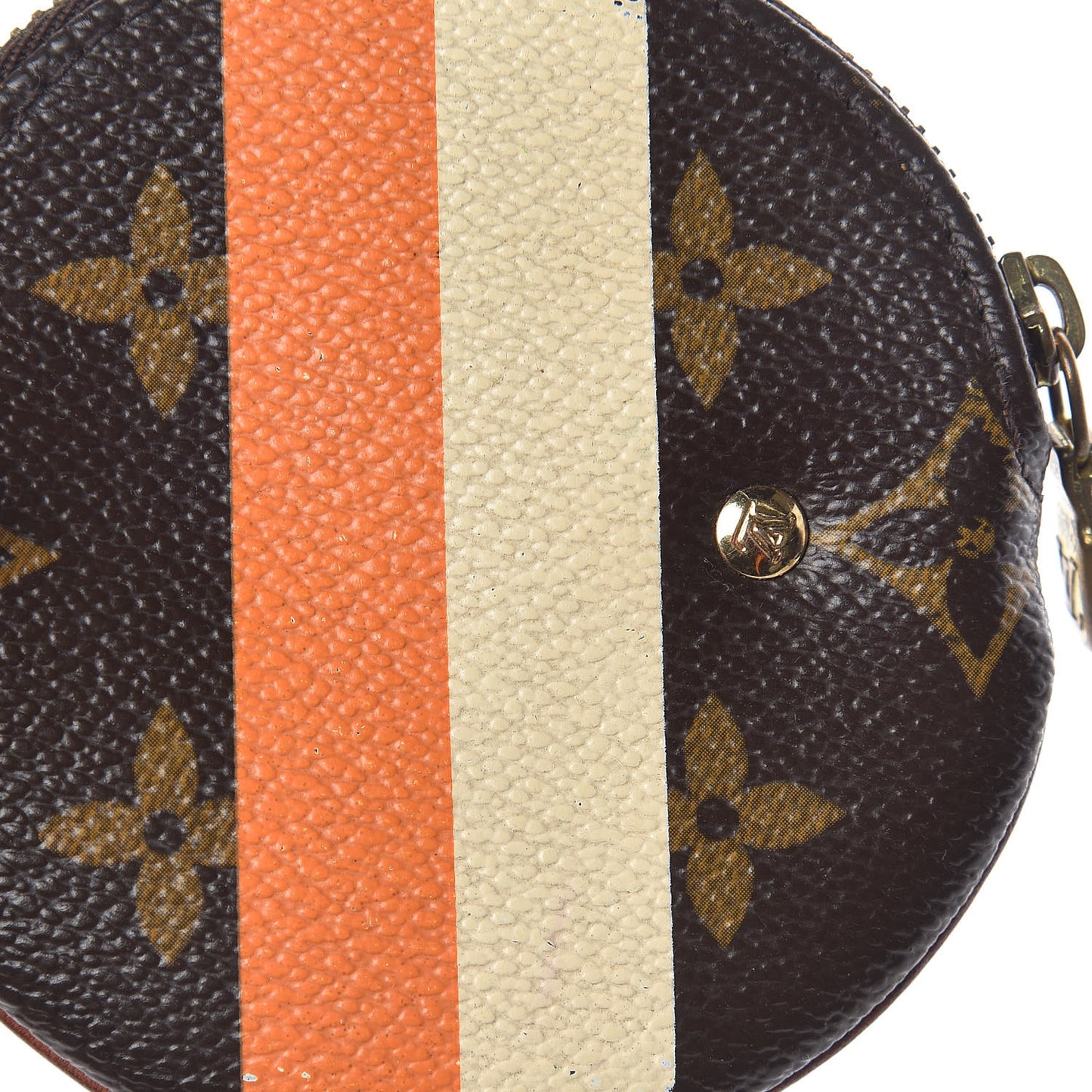 Monogram Groom Round Coin Purse