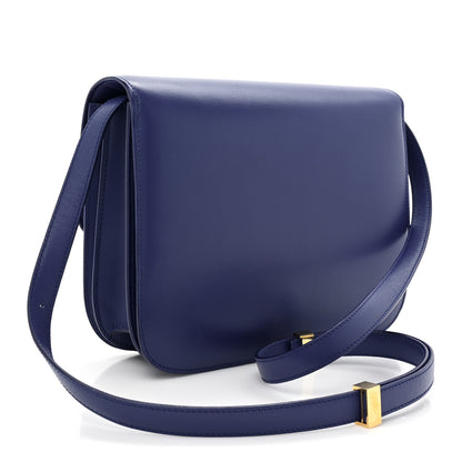 Celine Box Calfskin Medium Classic Box Flap Bag Indigo 3 of 12