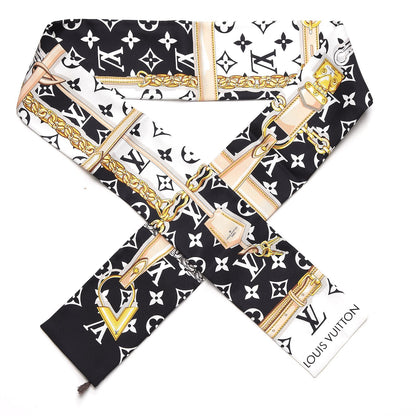 Louis Vuitton Silk Monogram Confidential Bandeau Black 1 of 4