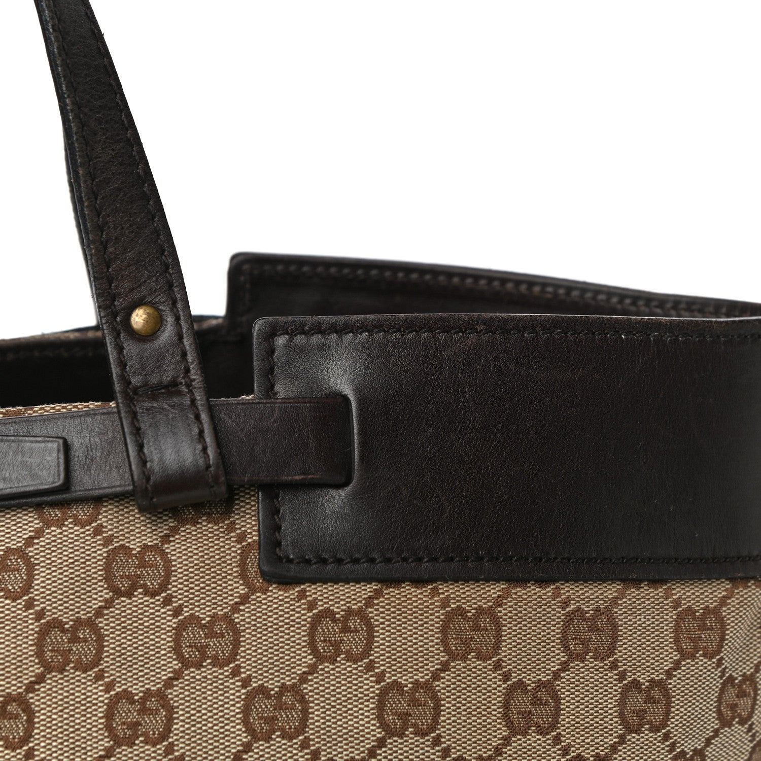 Gucci Monogram Tote Brown 17 of 21