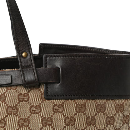 Gucci Monogram Tote Brown 17 of 21