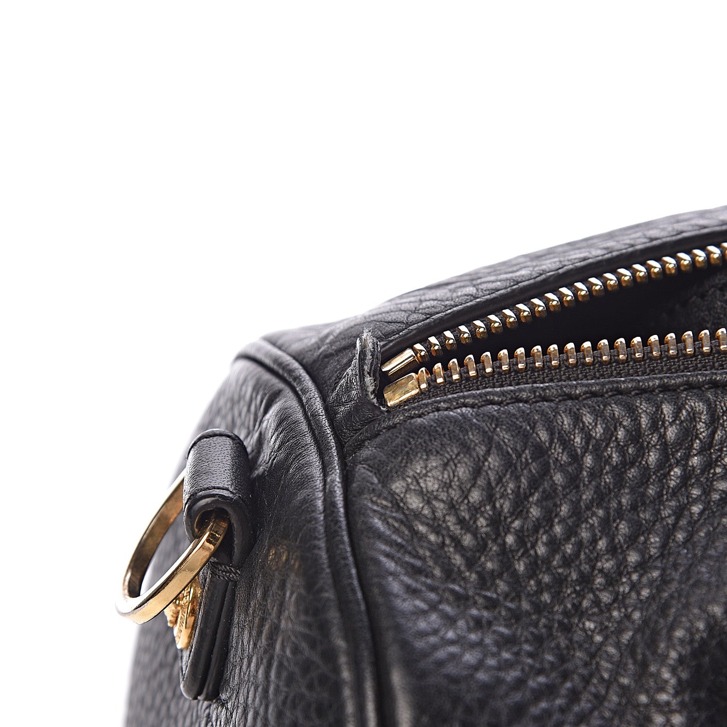 Versace Cervo Embossed Vitello Signature Duffle Bag Black 17 of 18