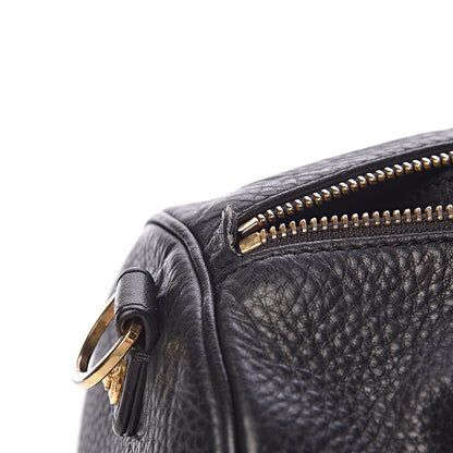 Versace Cervo Embossed Vitello Signature Duffle Bag Black 17 of 18