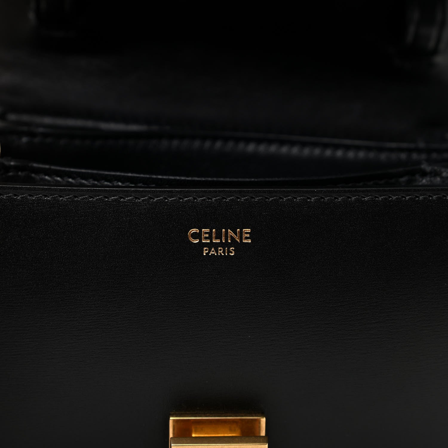 Celine Box Calfskin Small Classic Box Flap Bag Black 8 of 10
