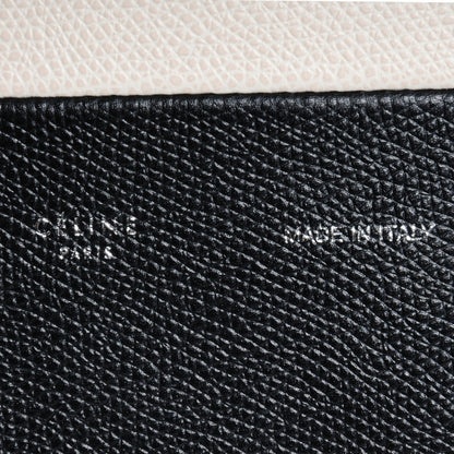 Celine Grained Calfskin Small Vertical Bi-Cabas Cream Black 7 of 8