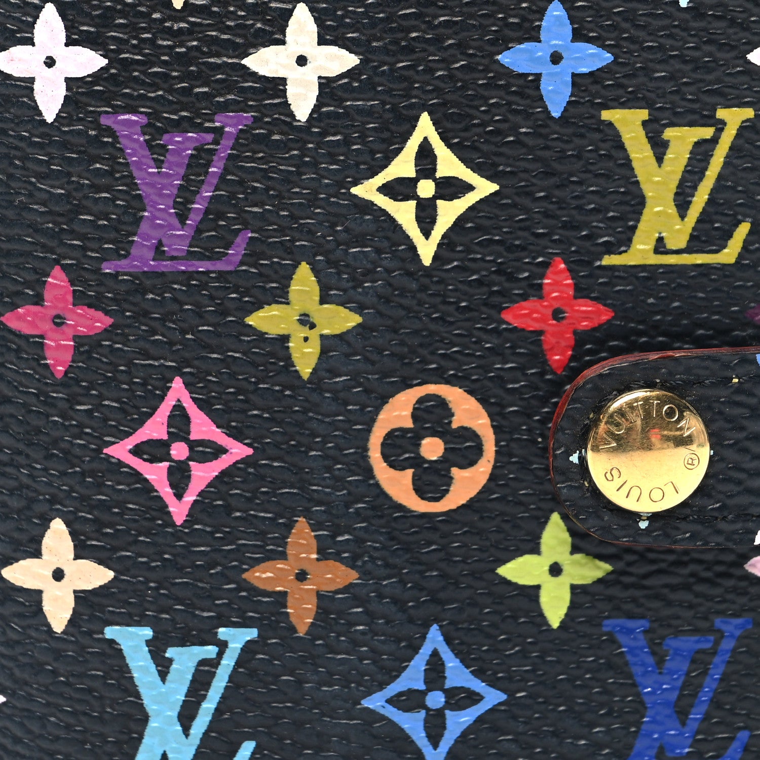 Louis Vuitton Monogram Multicolor Carnet de Bal Mini Agenda Cover Black 7 of 7