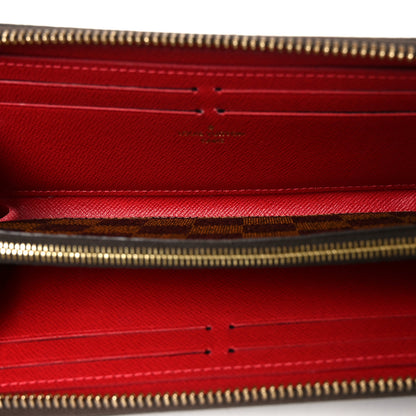 Louis Vuitton Damier Ebene Clemence Wallet Cherry 5 of 6