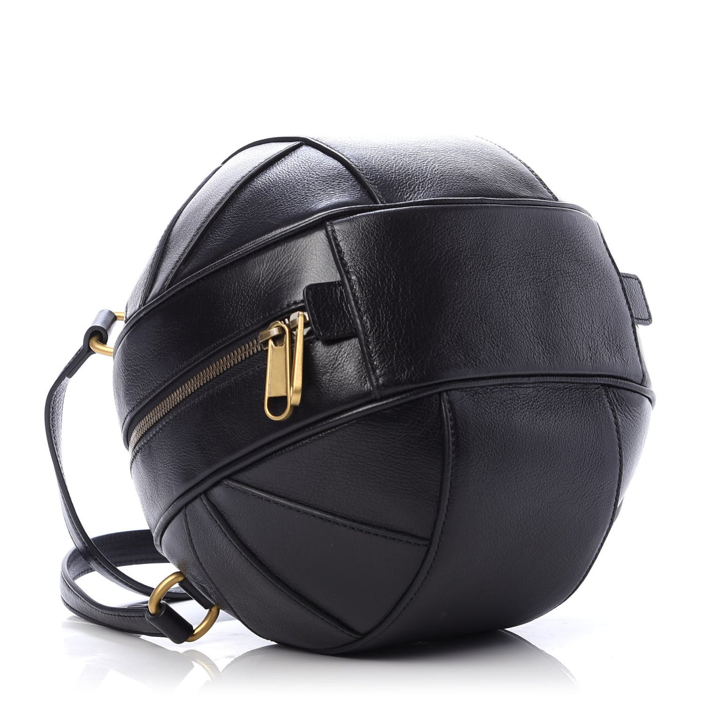 Piuma Lux Energy Tifosa Basketball Shaped Shoulder Bag Black