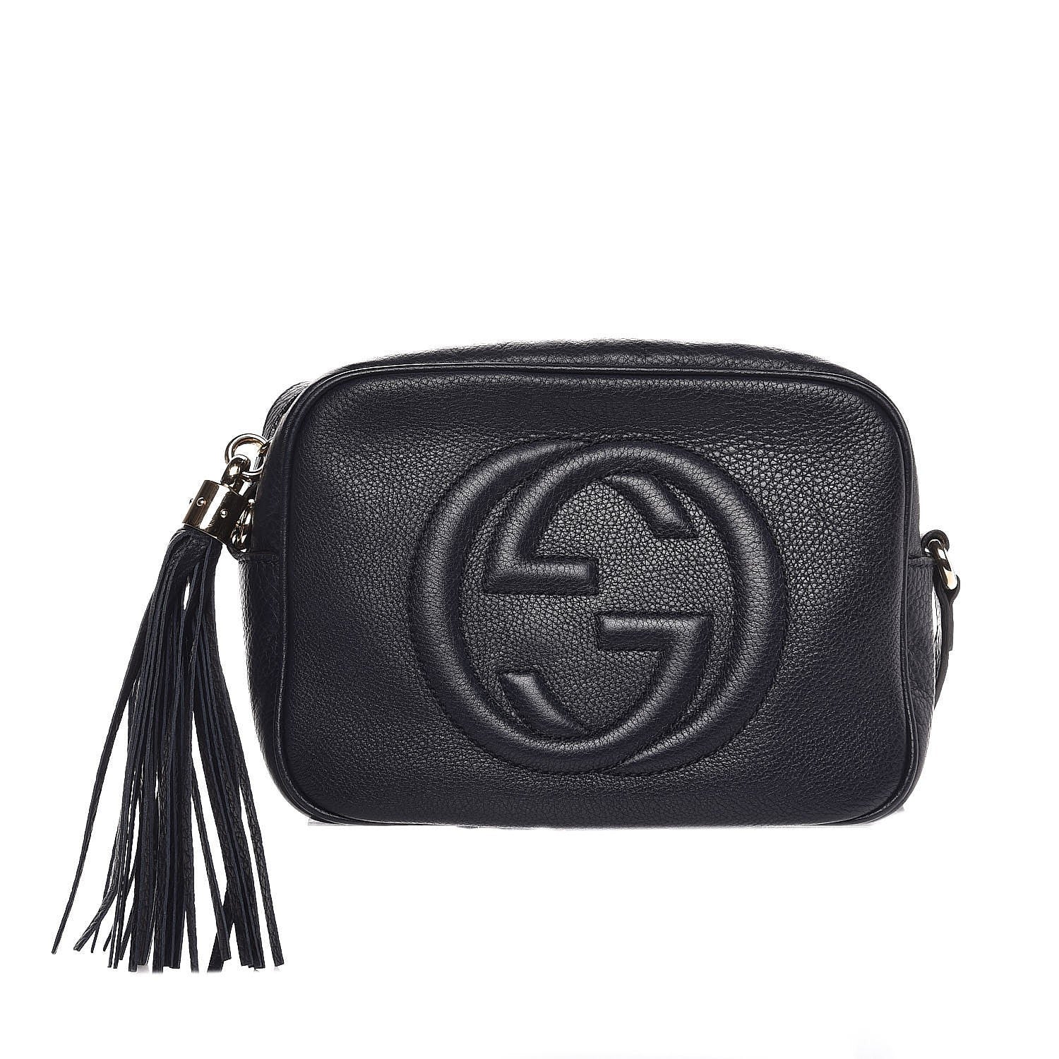 Gucci Pebbled Calfskin Small Soho Disco Bag Blue 1 of 7