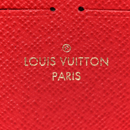 Louis Vuitton Damier Ebene Clemence Wallet Cherry 8 of 10