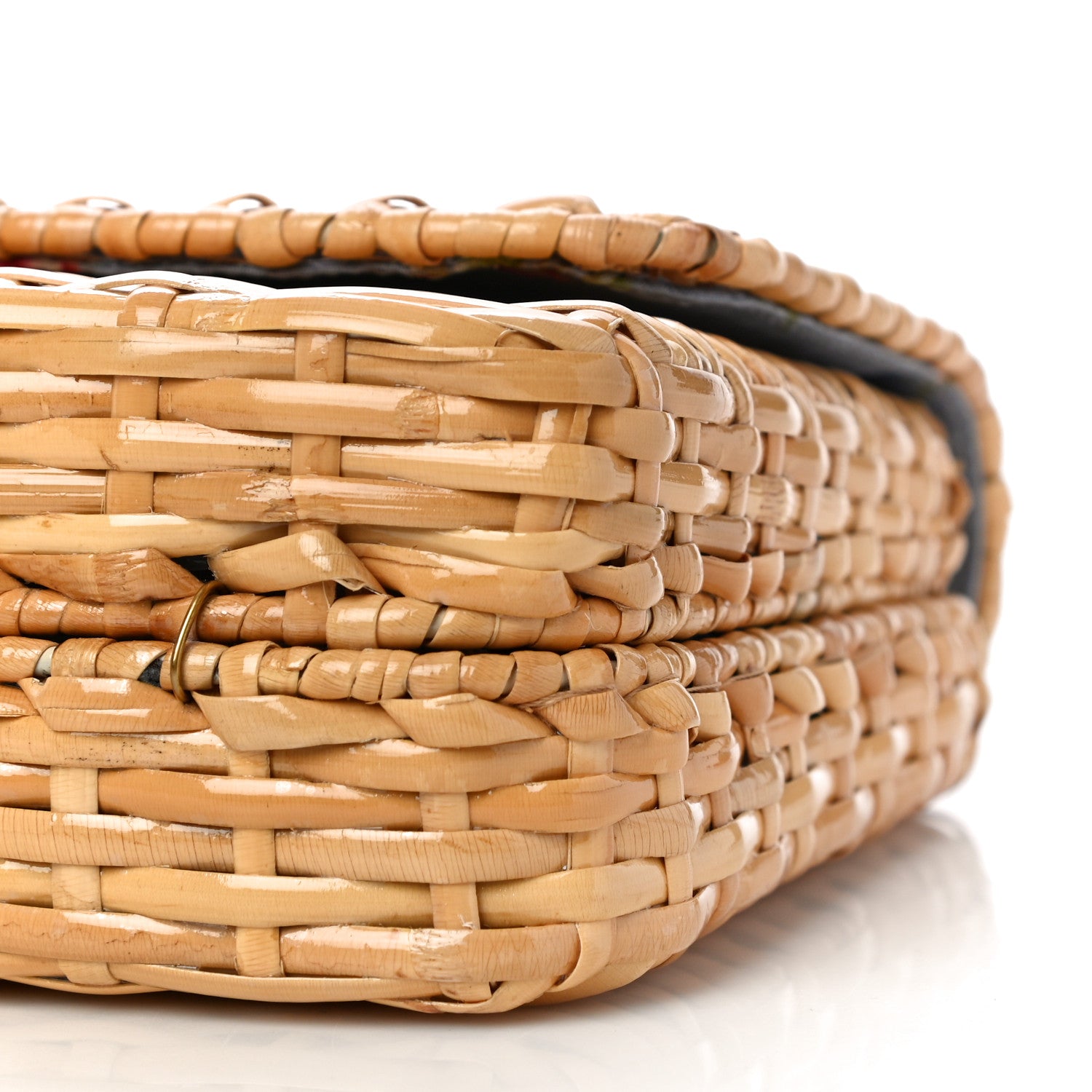 Gucci Glazed Wicker Small Cestino Shoulder Bag Natural 11 of 12