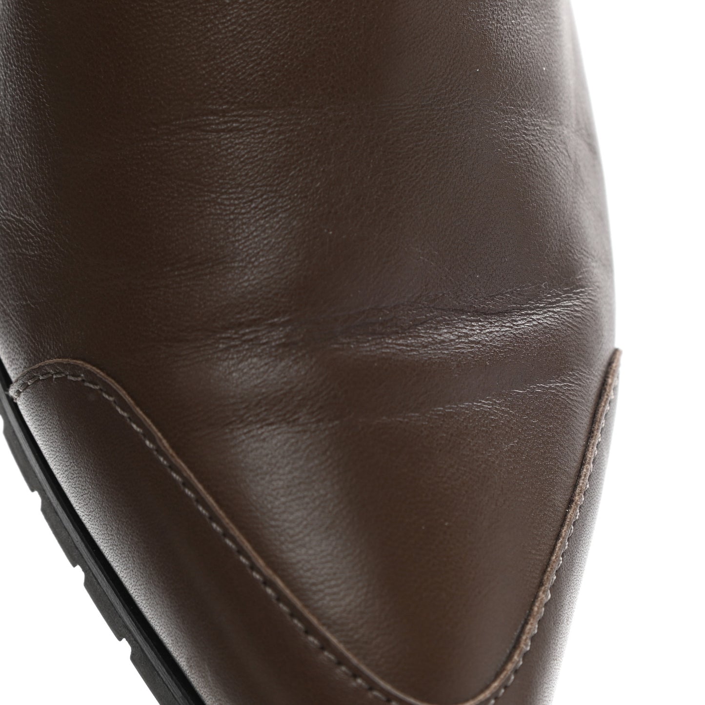Nappa Calfskin Technical Canvas Shocky Ankle Boots 38.5 Gris Galet