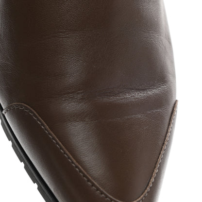 Hermes Nappa Calfskin Technical Canvas Shocky Ankle Boots 38.5 Gris Galet 9 of 11