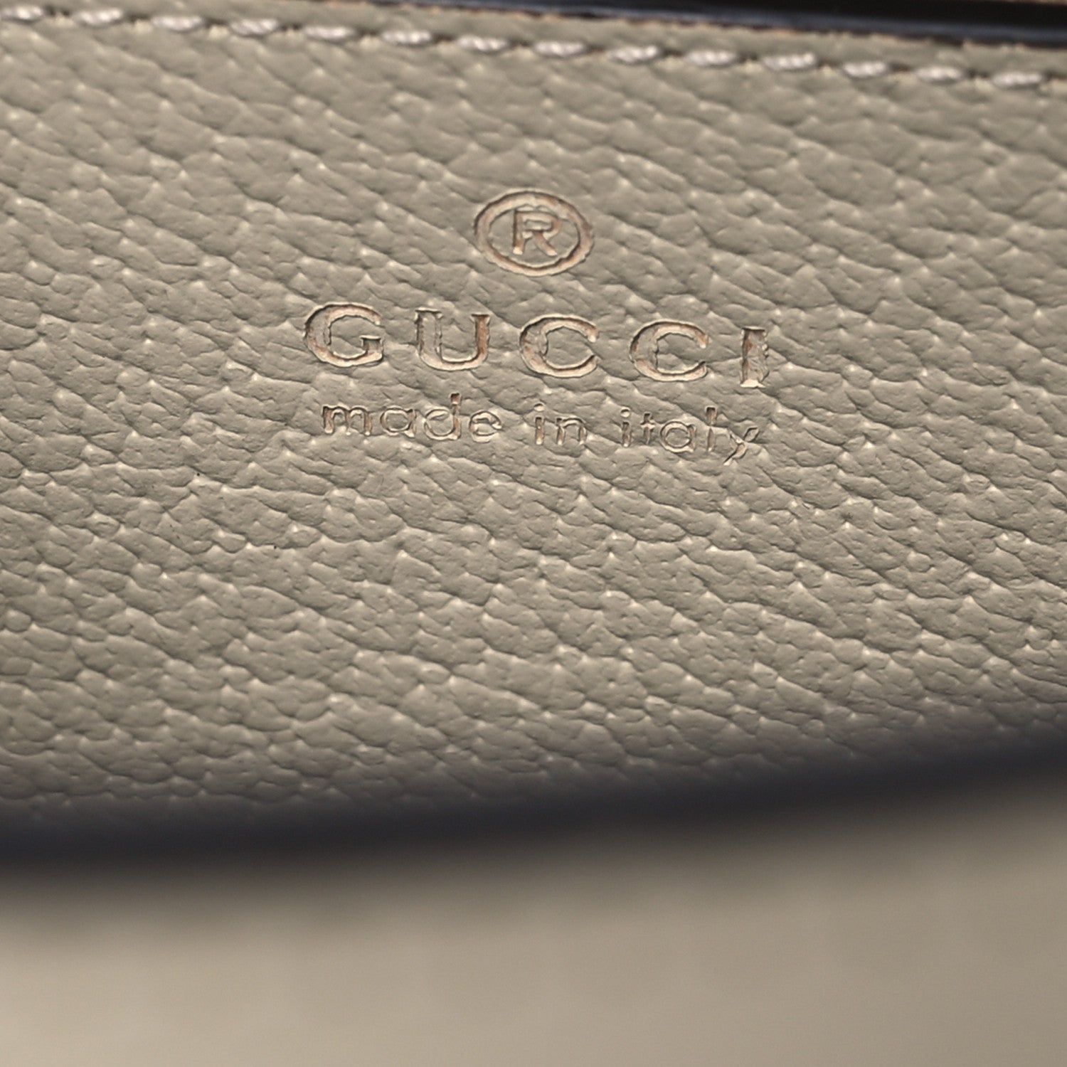 Gucci Textured Dollar Calfskin Web Small Diana Tote Bag Mystic White 6 of 15