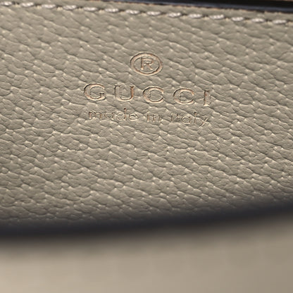 Gucci Textured Dollar Calfskin Web Small Diana Tote Bag Mystic White 6 of 15