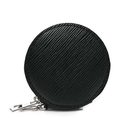 Louis Vuitton Epi Marellini Round Coin Purse Black 1 of 6