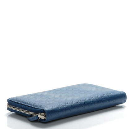 Gucci Microguccissima Zip Around Organizer Wallet Deep Cobalt 4 of 6