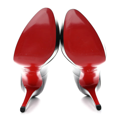 Christian Louboutin Kid Hi Elisa 100 Platform Pumps 37.5 Bordeaux 5 of 11