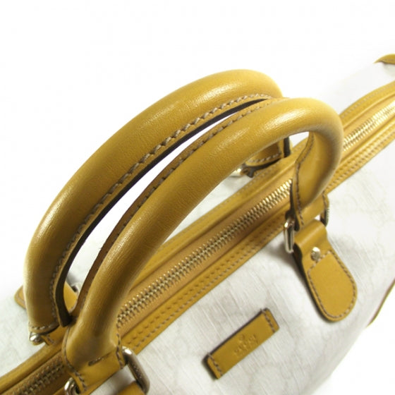 Gucci GG Plus Monogram Joy Tote Bag Yellow White 6 of 11