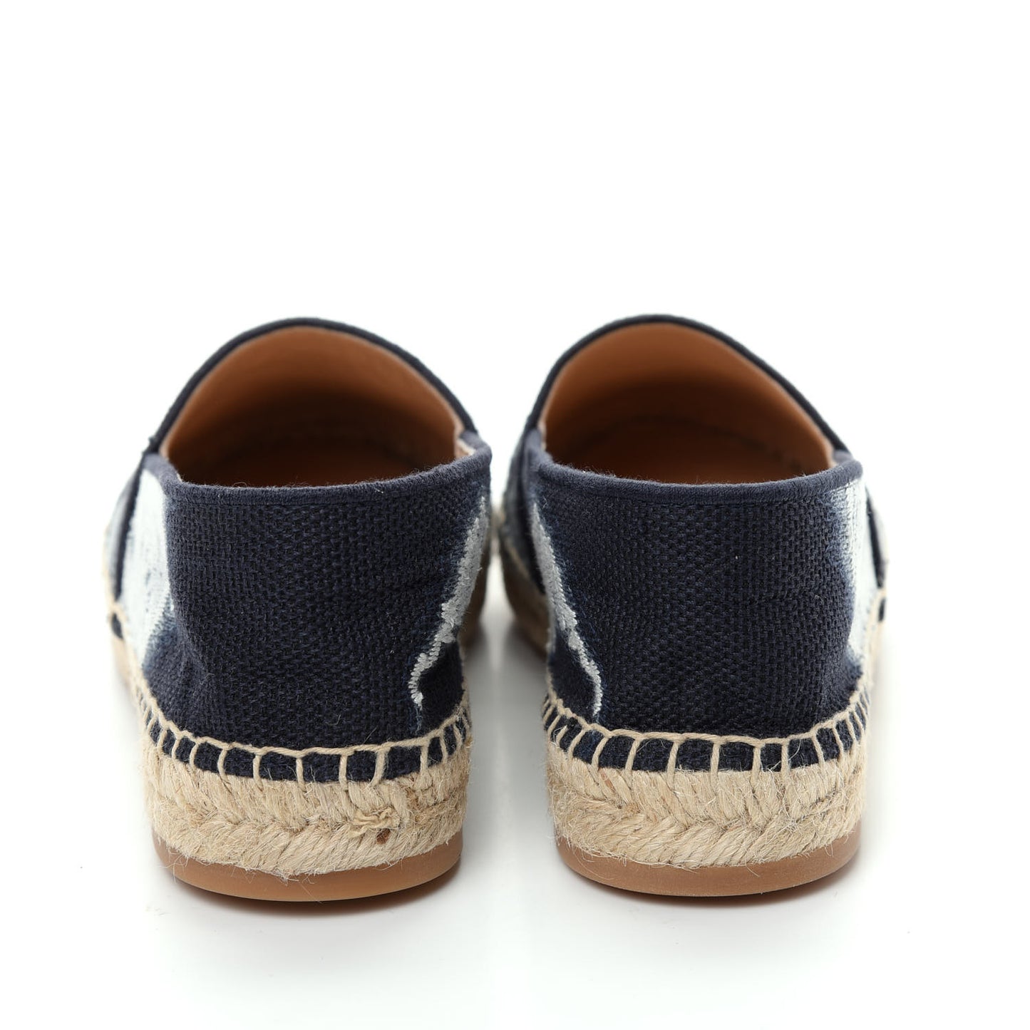 Canvas Tie and Dior Embroidered Granville 15mm Espadrilles 37.5 Denim