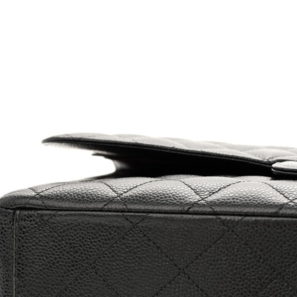 Chanel Caviar Quilted Maxi Double Flap Black 16 of 17
