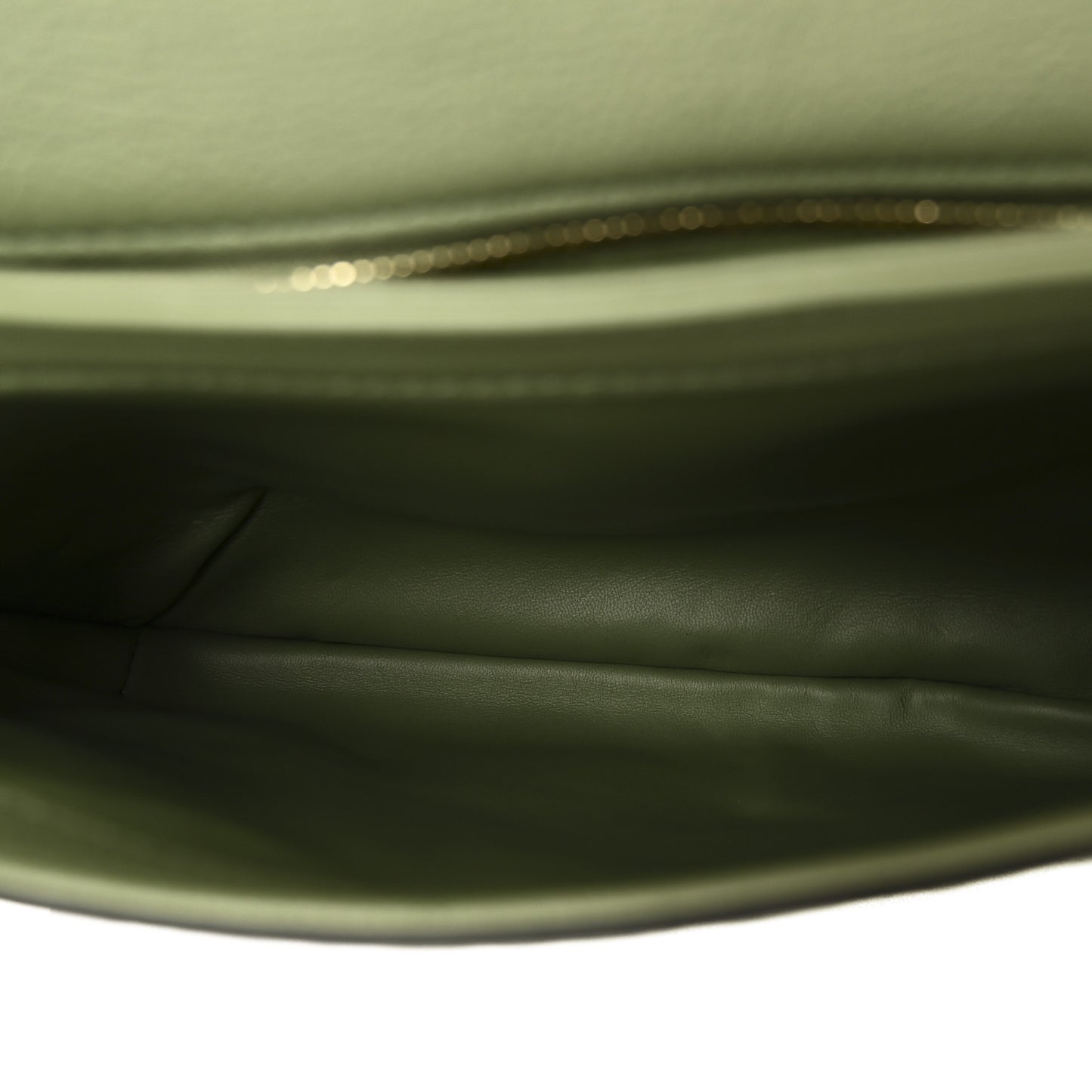 Roxy Calfskin Web Medium Blondie Top Handle Shoulder Flap Bag Salamander Green
