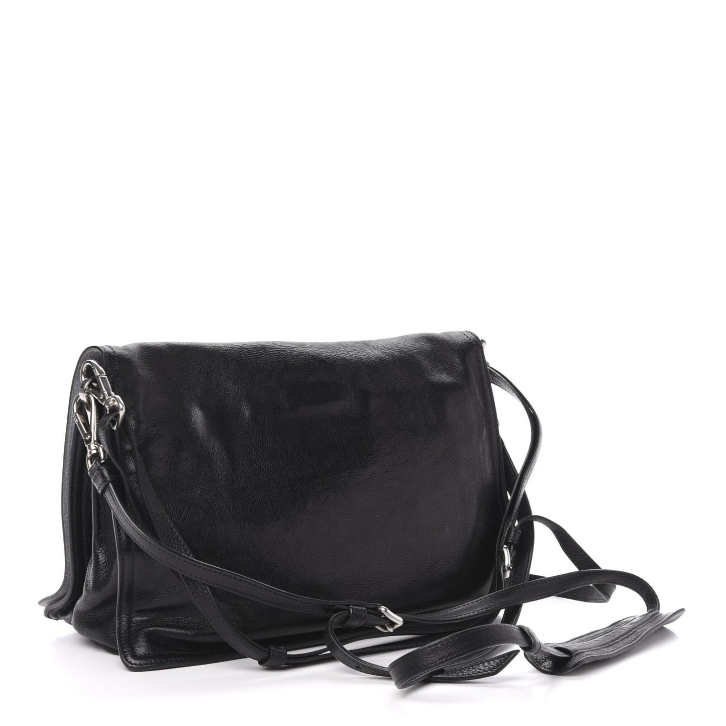 Glace Calf Etiquette Flap Black Astrale