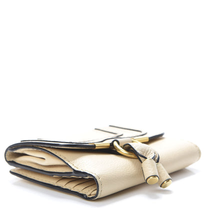 Chloe Grained Calfskin Marcie Square Wallet Blondie Beige 4 of 9