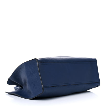 Gucci Soft Calfskin Medium Jackie Top Handle Bag Classic Blue Marine 4 of 18