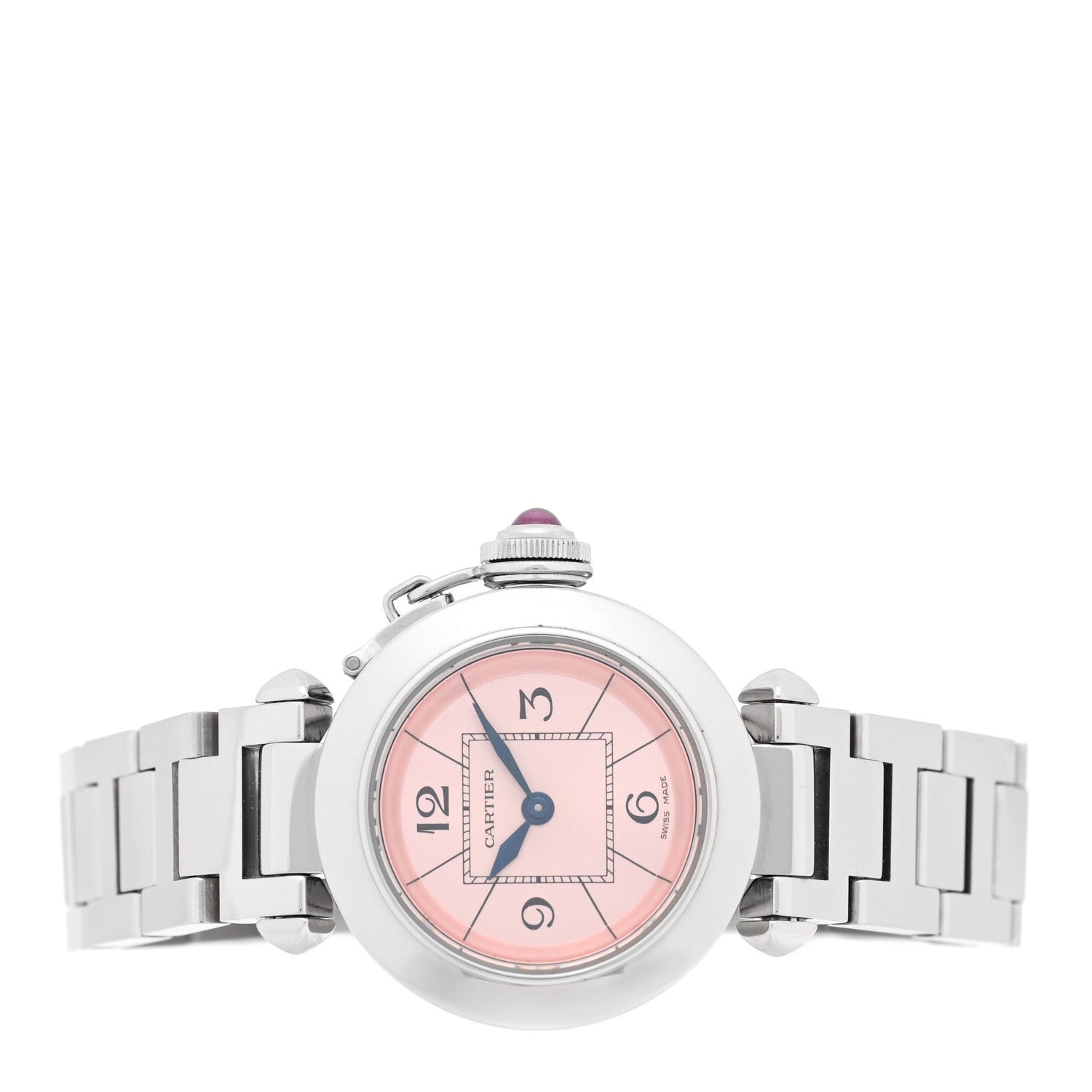 Cartier Stainless Steel 27mm Miss Pasha Quartz Watch Pink 2 of 4