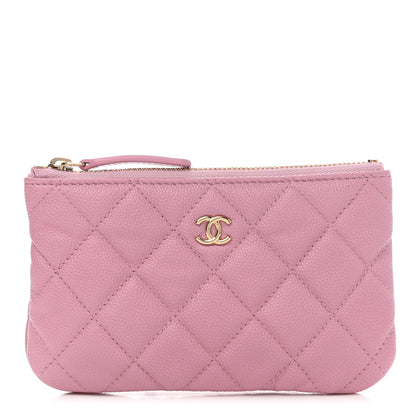 Chanel Caviar Quilted Small Cosmetic Case Light Pink 1 of 8